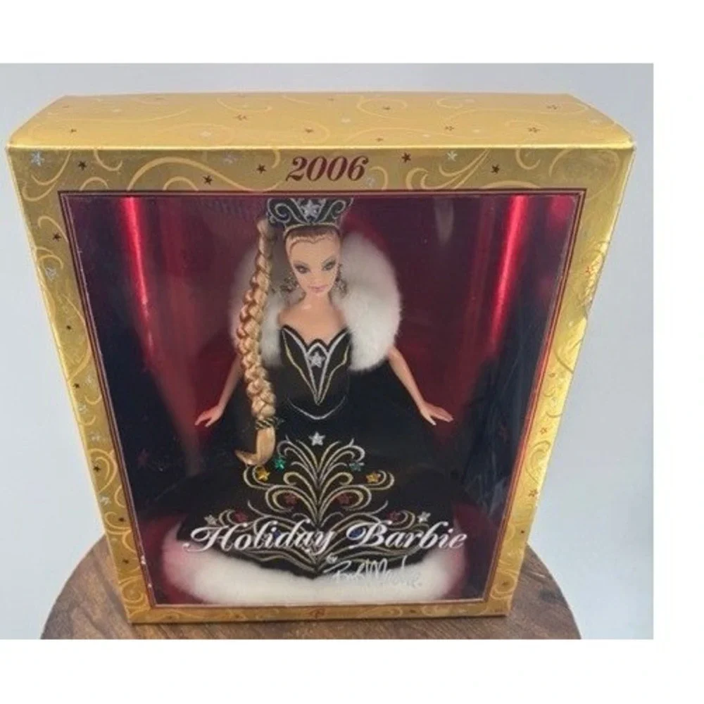 Vintage NEW Mattel 2006 Holiday Barbie Bob Mackie Black Gown Special Edition